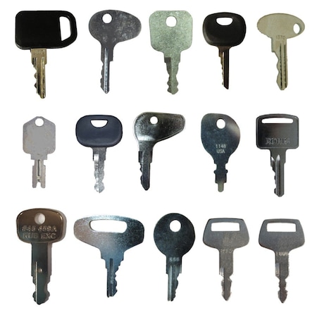 Aic Replacement Parts 33-Pc Heavy Equipment Ignition Key Set Fits Several Different Makes & Models 32412KEYSET